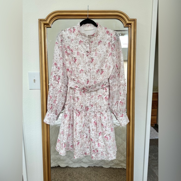 Gingham & Heels Mini Dress / Floral - Picture 7 of 14